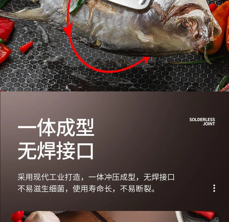 Stainless steel household barbecue tongs food tongs fried fish grilled fish tongs steak frying tongs kitchen tools