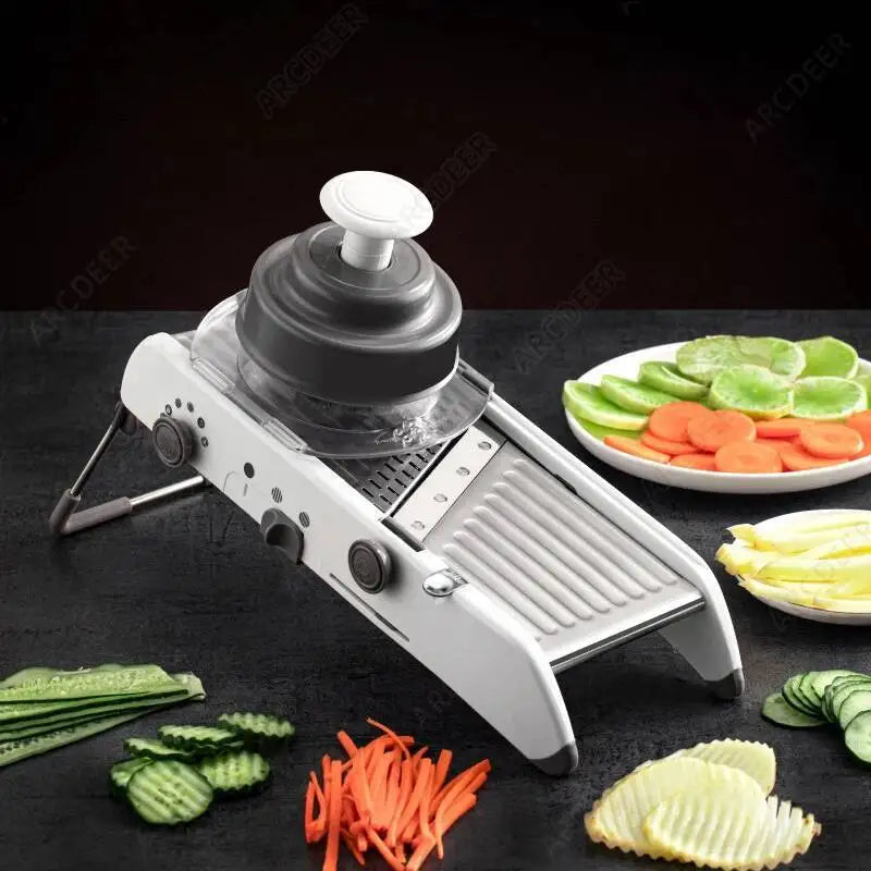 Manual Slicer 18 Type Adjustable Mandoline Cutter Multifunctional Vegetable Grater Stainless Steel Julienner Gadget Kitchen Tool