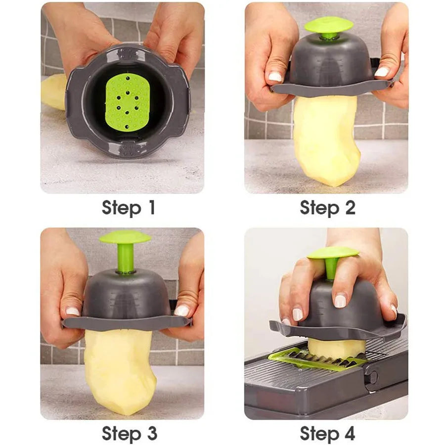 Multifunctional Vegetable Cutter Household Shredder Dicing Machine Kitchen Grater Slicer
