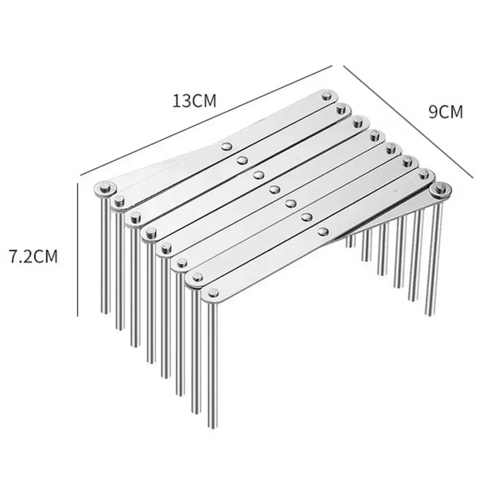 Stainless Steel Pot Lid Holder Retractable Space Saving Multifunctional Dish Plate Bowl Organizer Storage Rack Kitchen Supplies
