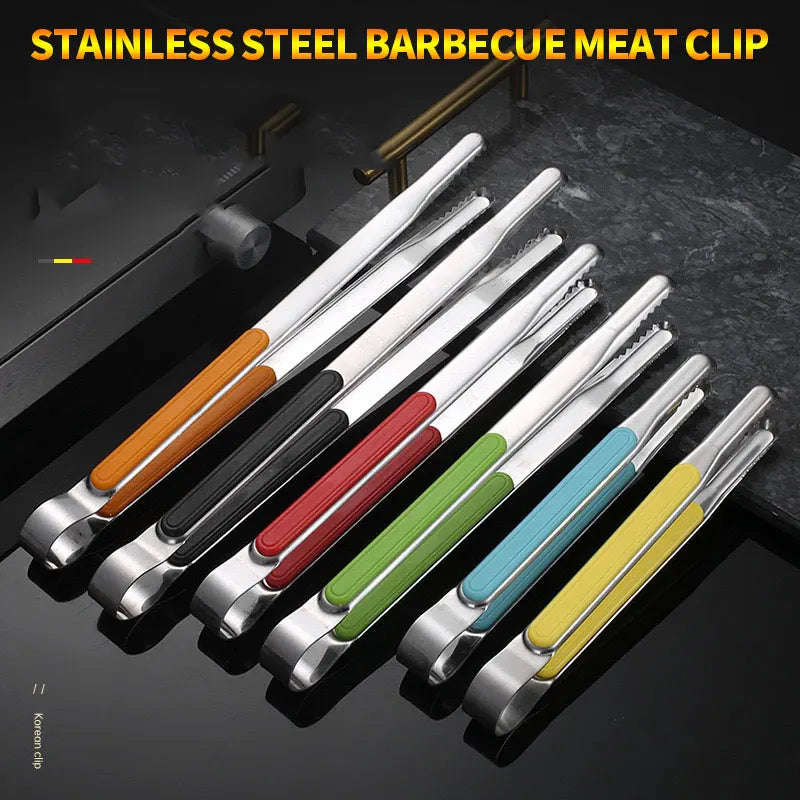 Korean Barbecue Clip Barbecue Clip Food Clip Stainless Steel Barbecue Clip Thickened Buffet Strawberry Clip Bread Commercial