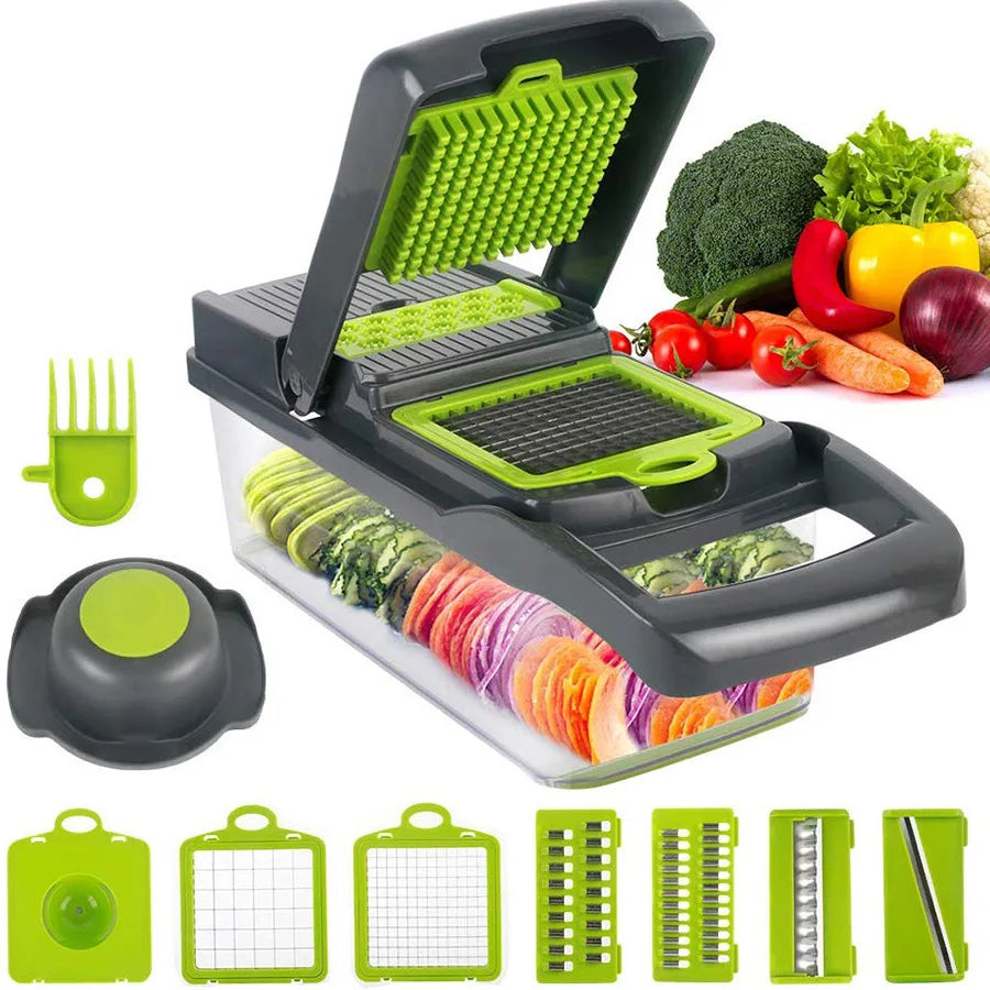 Multifunctional Vegetable Cutter Household Shredder Dicing Machine Kitchen Grater Slicer