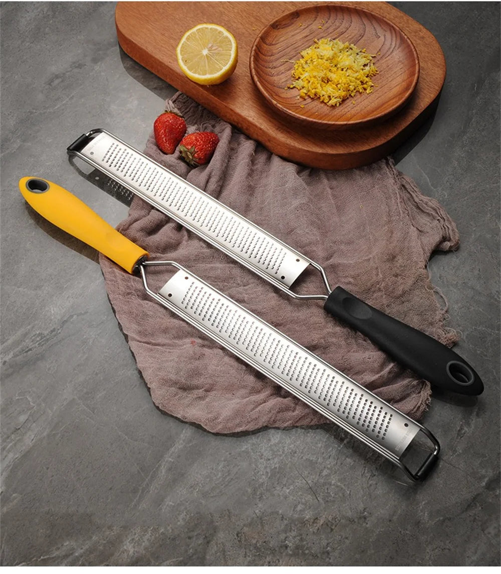 1pc Stainless Steel Wire Grater Plastic Anti Slip Handle Cheese Grater Garlic Fruit Grater Chocolate Lemon Grater Kitchen Gadget