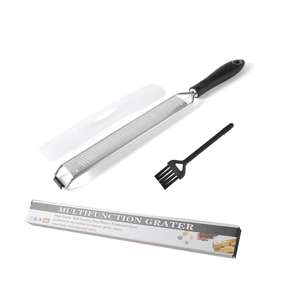 1pc Stainless Steel Wire Grater Plastic Anti Slip Handle Cheese Grater Garlic Fruit Grater Chocolate Lemon Grater Kitchen Gadget