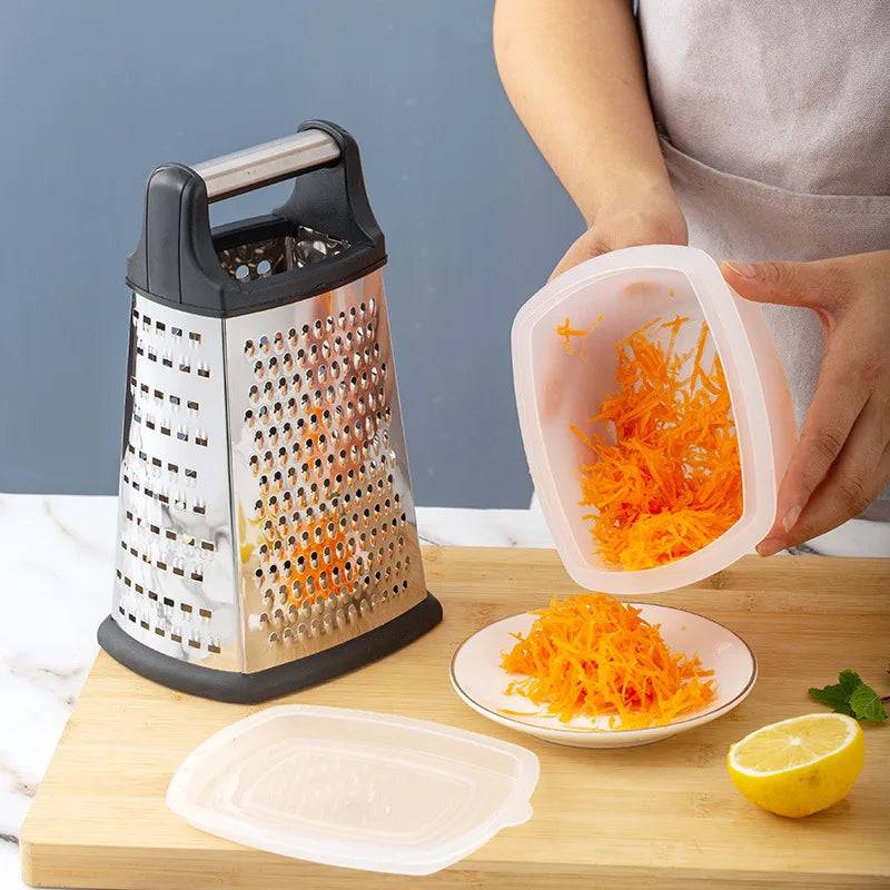 4 Sided Blade Cheese Vegetables Grater Cucumber Slicer Cutter Box Grater Stainless Steel Melon Grater Cutter Potato Grater