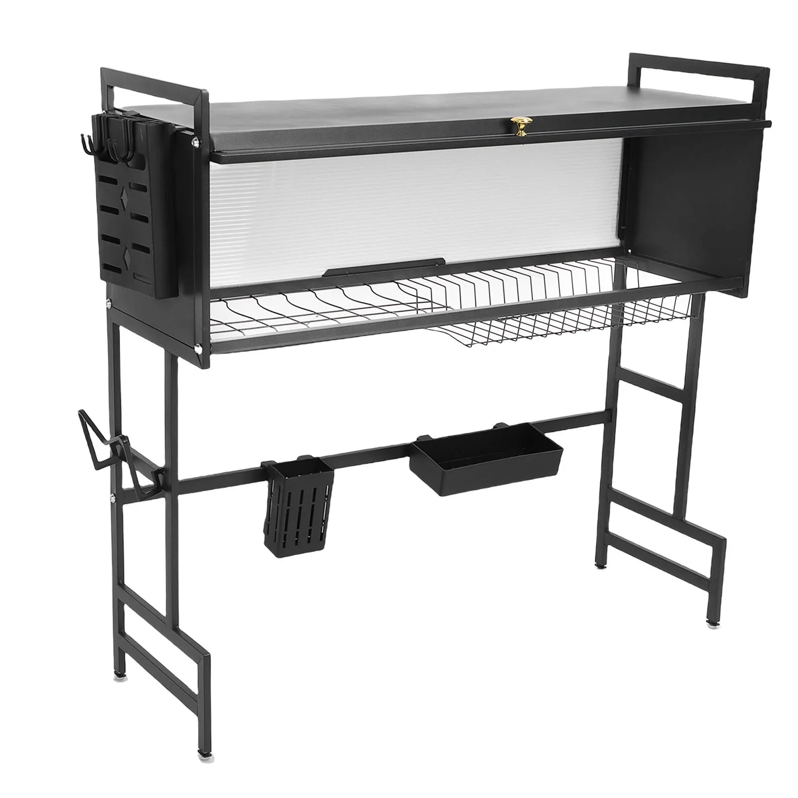 Kitchen Over The Sink Dish Drying Rack Modern Over The Sink Dish Drying Rack Stable Carbon Steel 2 Tier for Sink Countertop