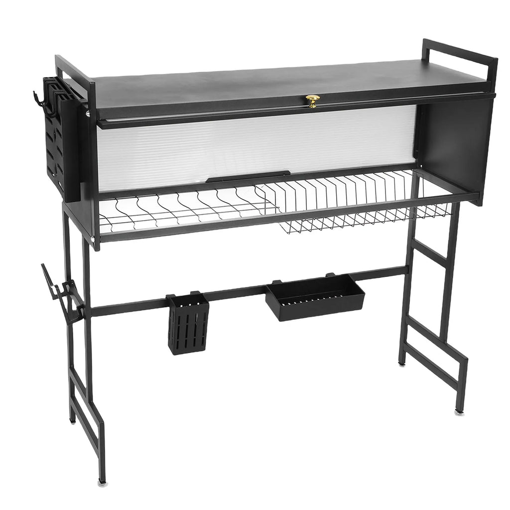 Kitchen Over The Sink Dish Drying Rack Modern Over The Sink Dish Drying Rack Stable Carbon Steel 2 Tier for Sink Countertop
