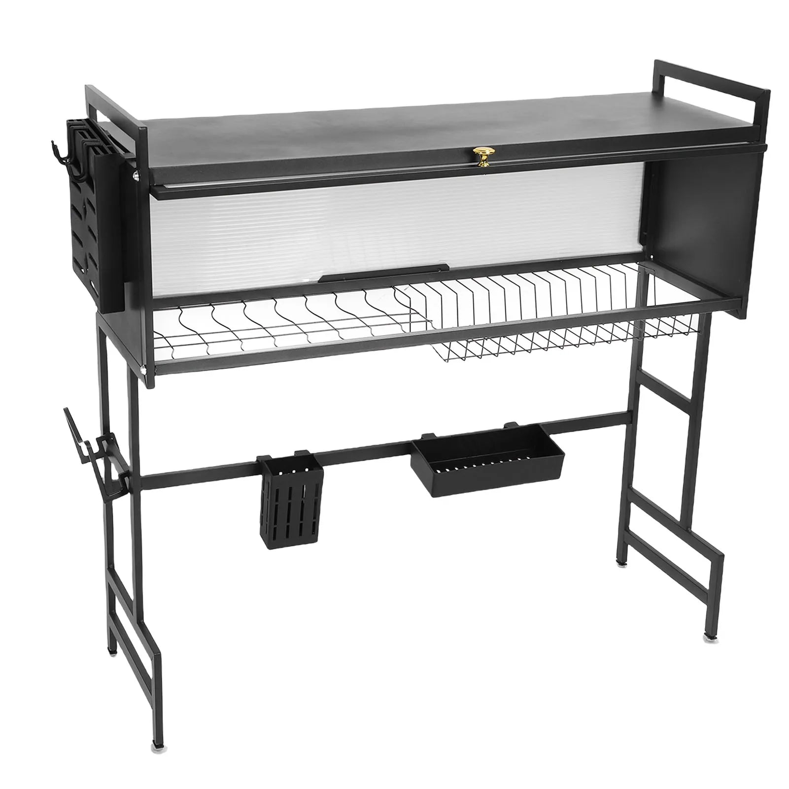 Kitchen Over The Sink Dish Drying Rack Modern Over The Sink Dish Drying Rack Stable Carbon Steel 2 Tier for Sink Countertop