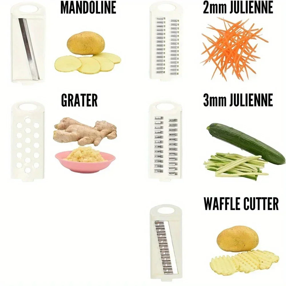 Mandoline Slicer for Kitchen 7-in-1 Mandoline Food Slicer,Potato/Cheese/Vegetable/Carrot/Cucumber Grater