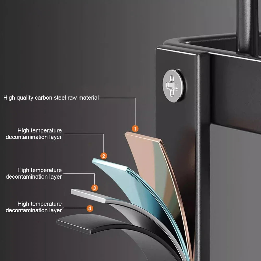 2025 Dish Drying Rack Kitchen Adjustable  Steel 2 Tier Plates Organizer Dish Bowl Drainer Storage Rack Kitchen Utensils