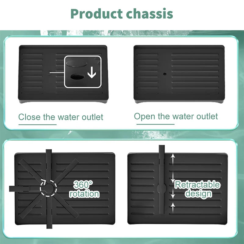 2tier Dish Drying Rack Kitchen Plates Organizer Drainer Rack Countertop Cutlery Storage Holder Kitchen Accessories