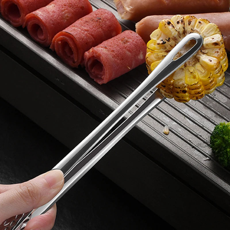 Kitchen Tongs Barbecue Grill Tongs Cooking Tweezers Stainless Steel Salad Meat Food Tongs Clip Buffet BBQ Tools Kitchen Gadgets