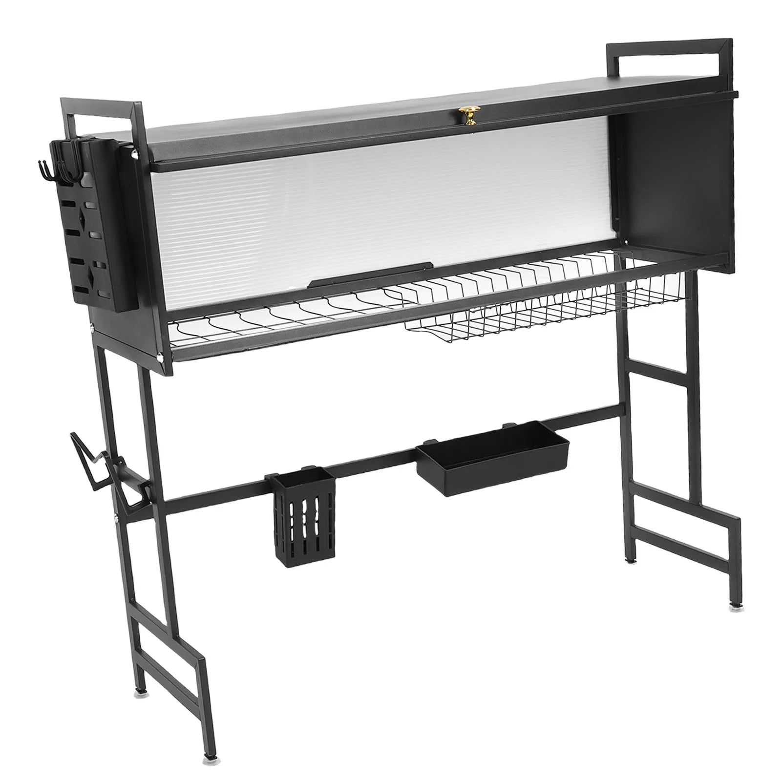 Kitchen Over The Sink Dish Drying Rack Modern Over The Sink Dish Drying Rack Stable Carbon Steel 2 Tier for Sink Countertop