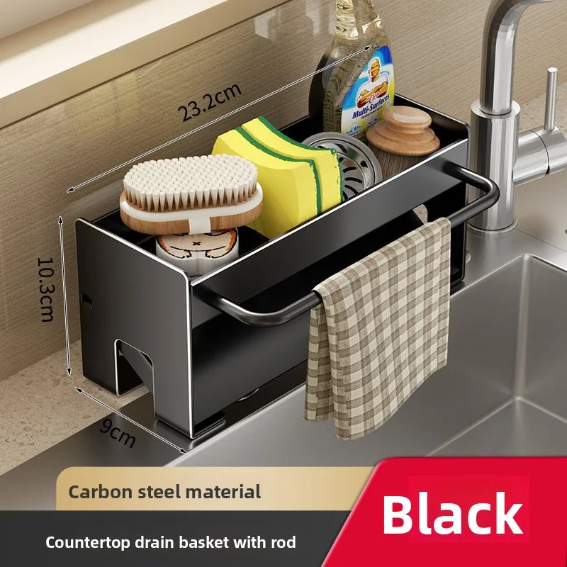 Kitchen Sink Stand Sponge Holder Dish Drainer Organizers Storage Accessories Shelf Storage Organizer Dish Drying Rack Gadgets