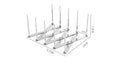 Retractable Storage Rack Space Saving Pot Lid Holder Space-Saving Stainless Steel Plate Dish Rack Heavy Duty For Kitchen Tools