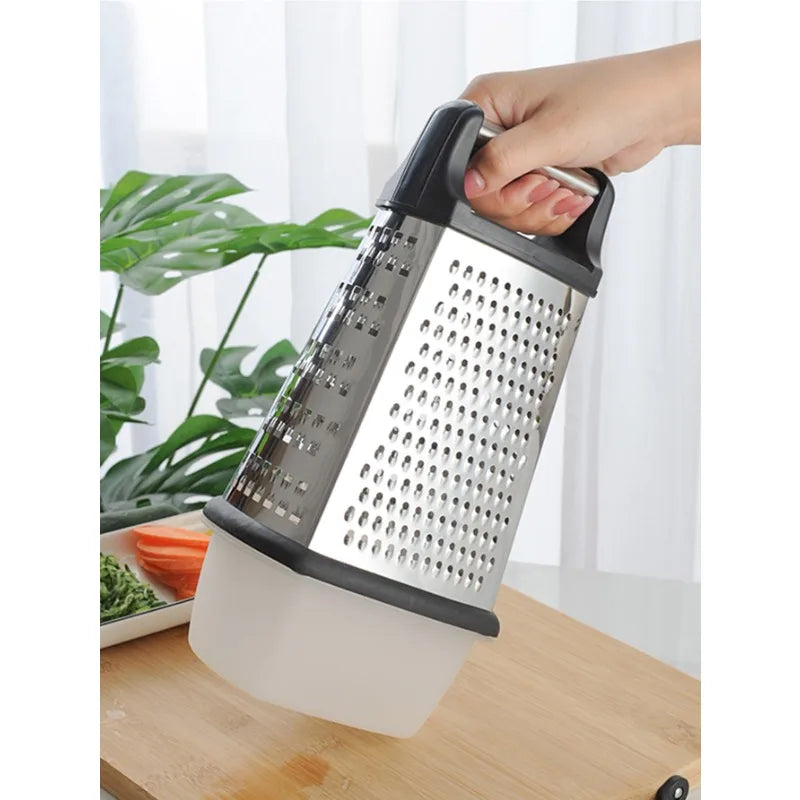 4 Sided Blade Cheese Vegetables Grater Cucumber Slicer Cutter Box Grater Stainless Steel Melon Grater Cutter Potato Grater