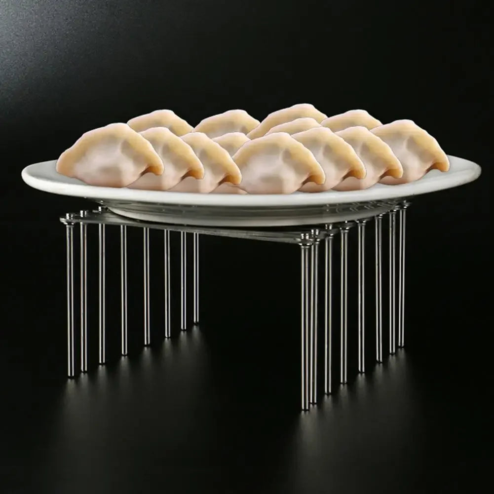 Stainless Steel Pot Lid Holder Retractable Space Saving Multifunctional Dish Plate Bowl Organizer Storage Rack Kitchen Supplies