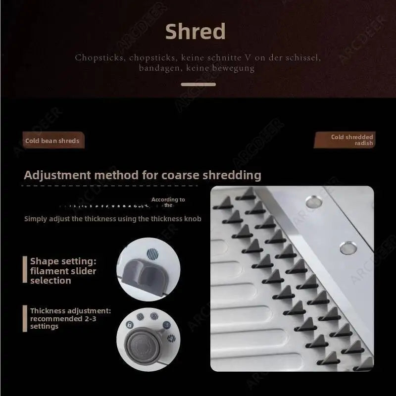 Manual Slicer 18 Type Adjustable Mandoline Cutter Multifunctional Vegetable Grater Stainless Steel Julienner Gadget Kitchen Tool