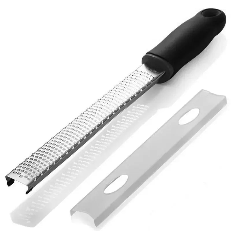 Stainless Steel Cheese Grater and Lemon Zester Gringer Cutter with Non-slip Comfort Handle with Cover