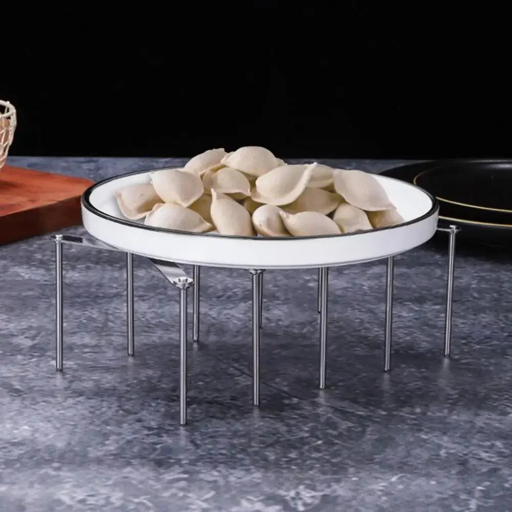 Stainless Steel Pot Lid Holder Retractable Space Saving Multifunctional Dish Plate Bowl Organizer Storage Rack Kitchen Supplies