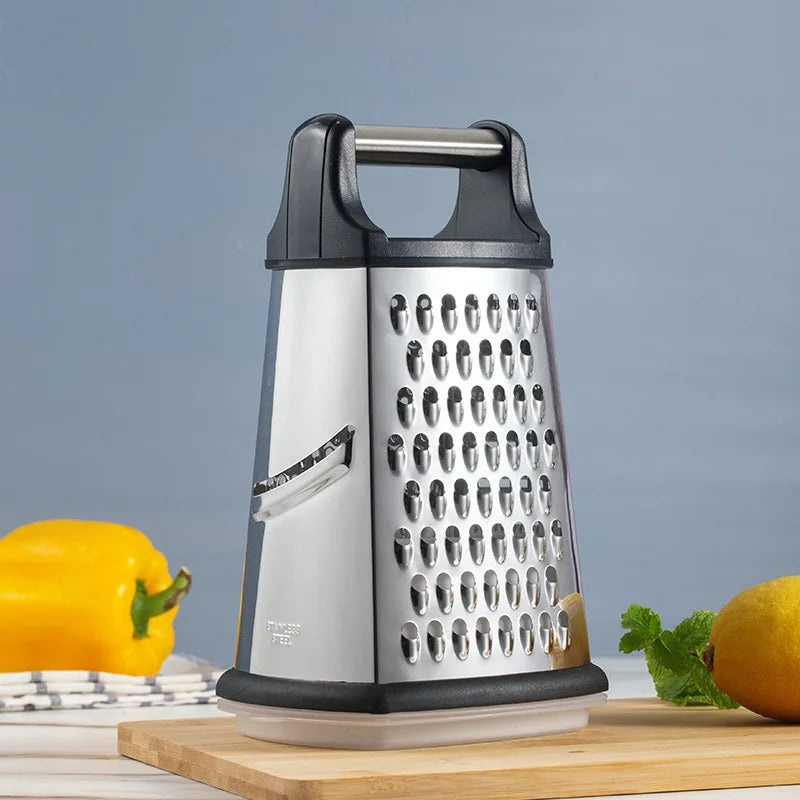 4 Sided Blade Cheese Vegetables Grater Cucumber Slicer Cutter Box Grater Stainless Steel Melon Grater Cutter Potato Grater