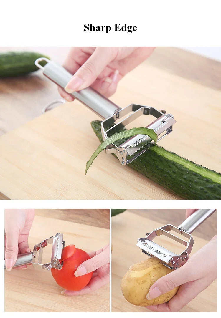 4in1 High Quality Stainless Steel Potato Cucumber Carrot Grater Multifunctional Vegetables Fruit Peeler Vegetable Slicer