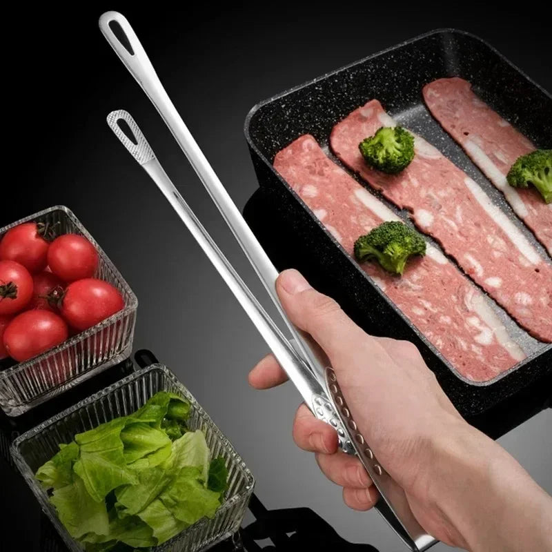 Kitchen Food Tongs 304 Stainless Steel Barbecue Tongs Clip BBQ Grill Meat Tongs Cooking Tweezers for Food Utensils Kitchen Tools