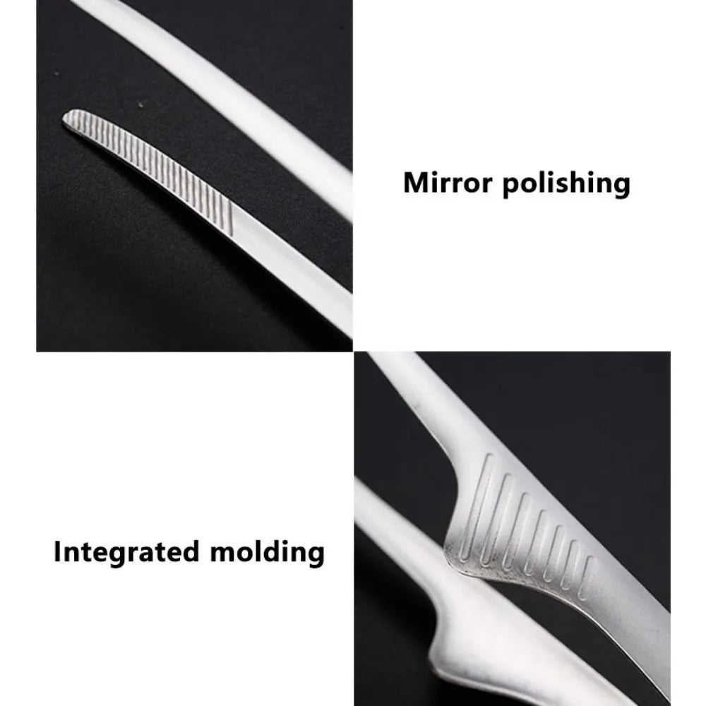 304 Stainless Steel Food Tongs Long Handle Non-Slip Barbecue Steak Tongs Kitchen Cooking Tools kitchen Gadgets BBQ Accessories