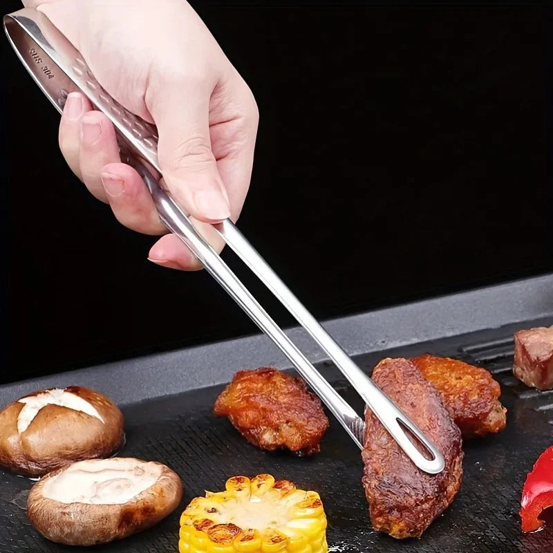 Kitchen Food Tongs 304 Stainless Steel Barbecue Tongs Clip BBQ Grill Meat Tongs Cooking Tweezers for Food Utensils Kitchen Tools