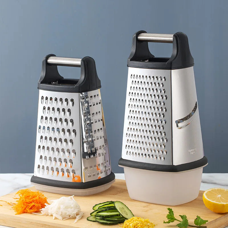 4 Sided Blade Cheese Vegetables Grater Cucumber Slicer Cutter Box Grater Stainless Steel Melon Grater Cutter Potato Grater
