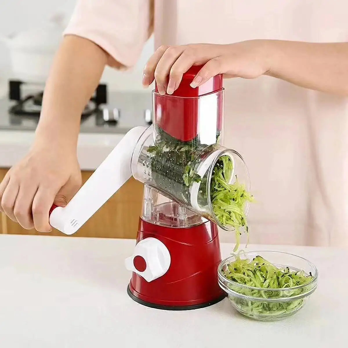 Household Multifunctional Roller Vegetable Cutter Hand Crank Kitchen Grater Cheese Peanut Cookie Chopper Tools