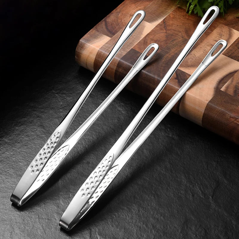 Kitchen Tongs Barbecue Grill Tongs Cooking Tweezers Stainless Steel Salad Meat Food Tongs Clip Buffet BBQ Tools Kitchen Gadgets