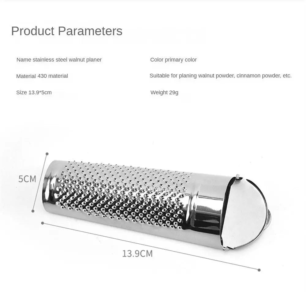 Stainless Steel Versatile Hand Held Nutmeg Citrus Ginger Grater Multifunctional Ginger Garlic Nut Planer Kitchen Accessories