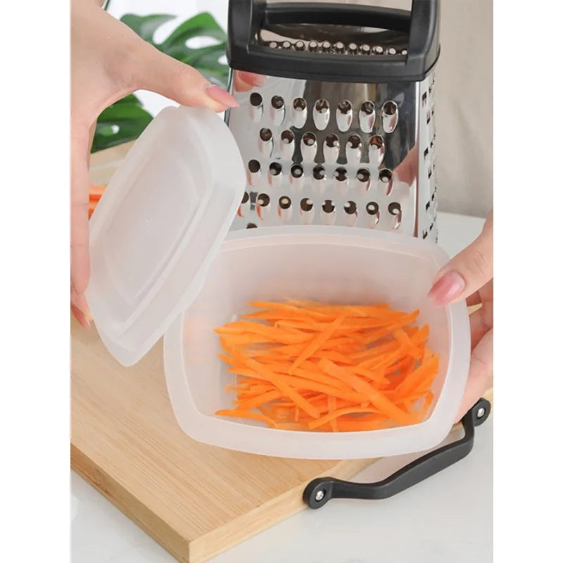 4 Sided Blade Cheese Vegetables Grater Cucumber Slicer Cutter Box Grater Stainless Steel Melon Grater Cutter Potato Grater