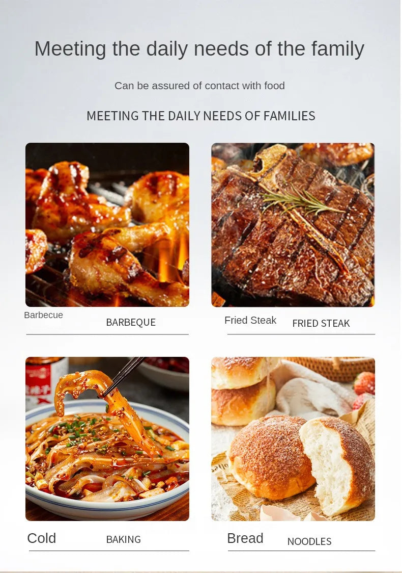 Steel food tongs BBQ grill tools 9 inch 12 inch 14 inch 16 inch factory wholesale stainless steel food tongs