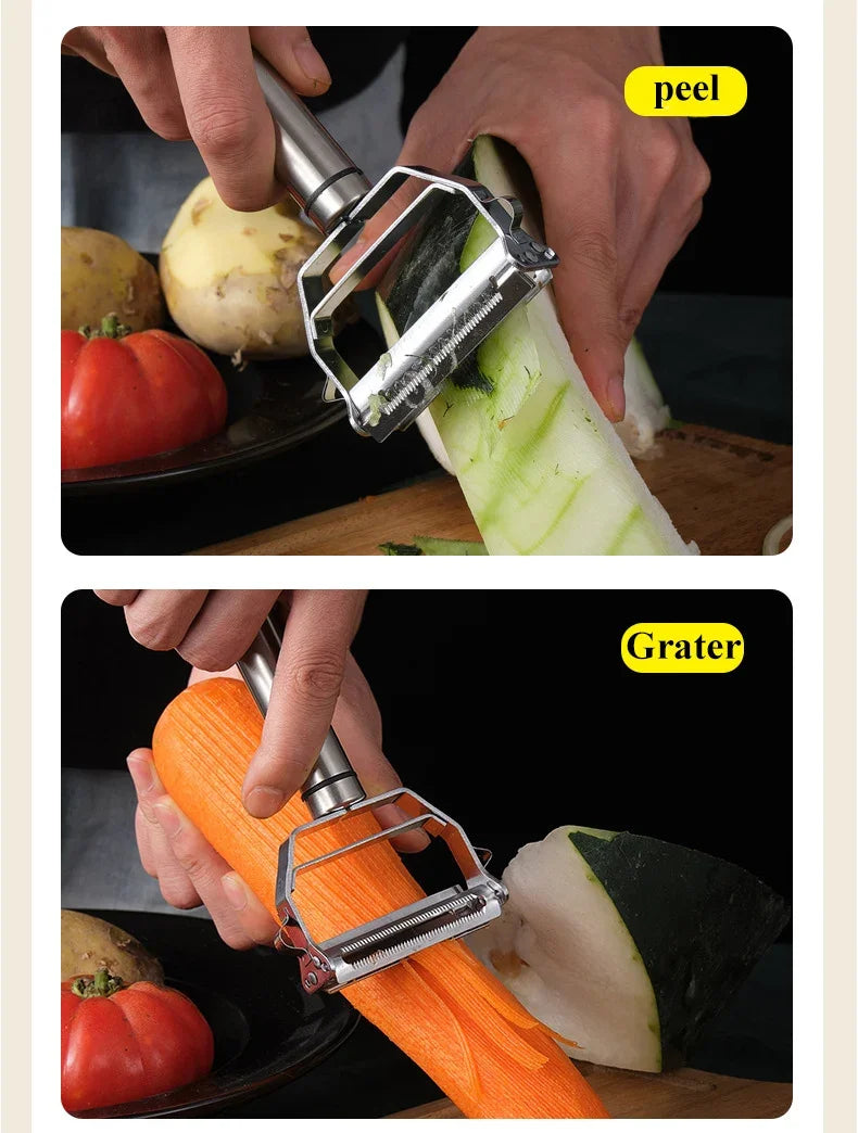 Multifunctional fruit and vegetable peeler 304 stainless steel kitchen tools grater melon grater peeler potato carrot shredder