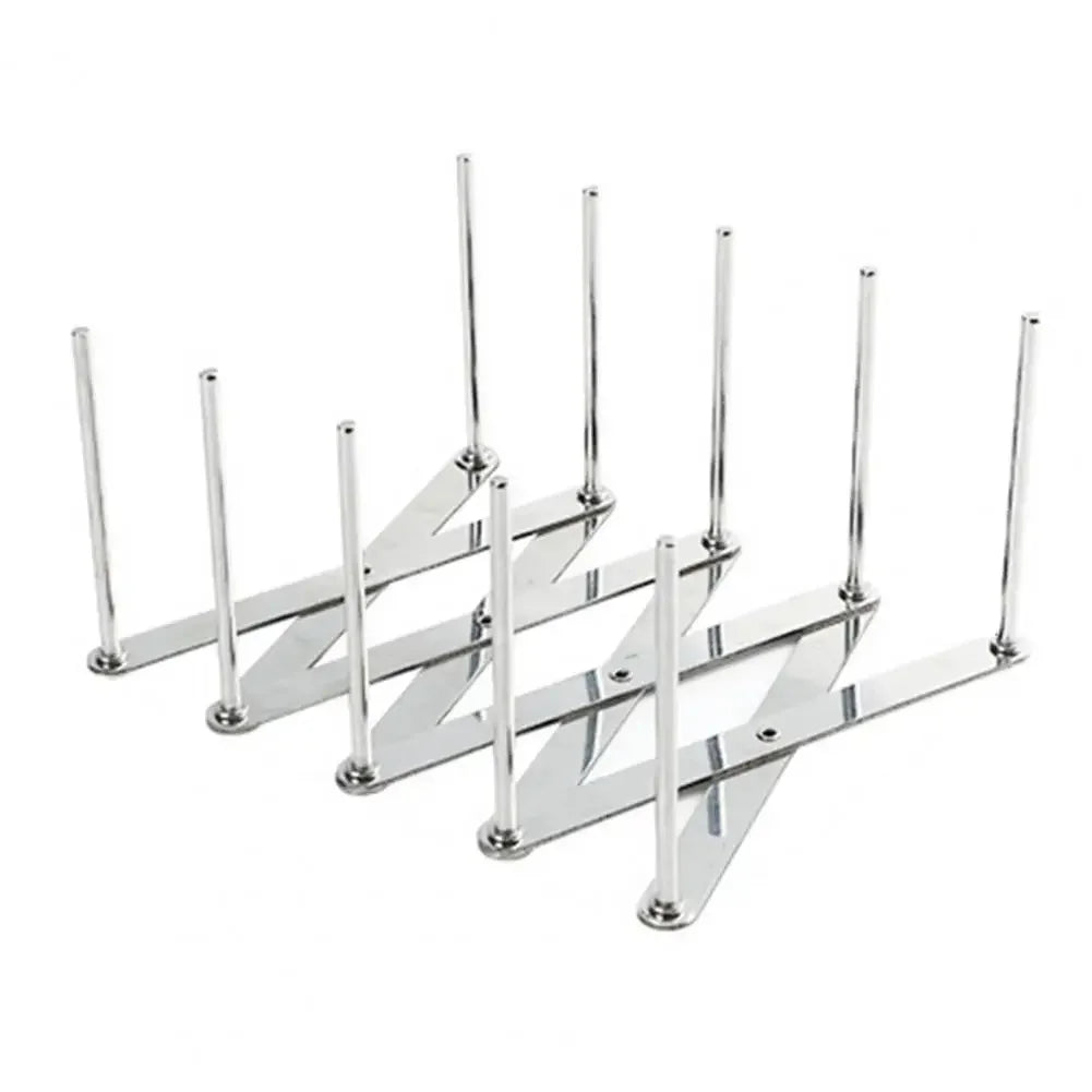 Stainless Steel Pot Lid Holder Retractable Space Saving Multifunctional Dish Plate Bowl Organizer Storage Rack Kitchen Supplies
