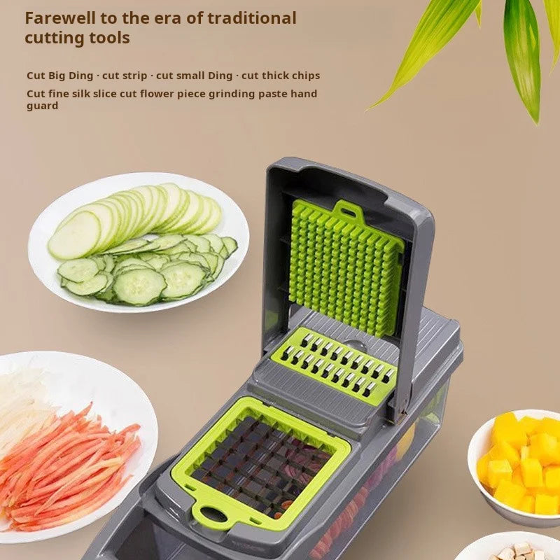 Multifunctional Vegetable Cutter Household Shredder Dicing Machine Kitchen Grater Slicer