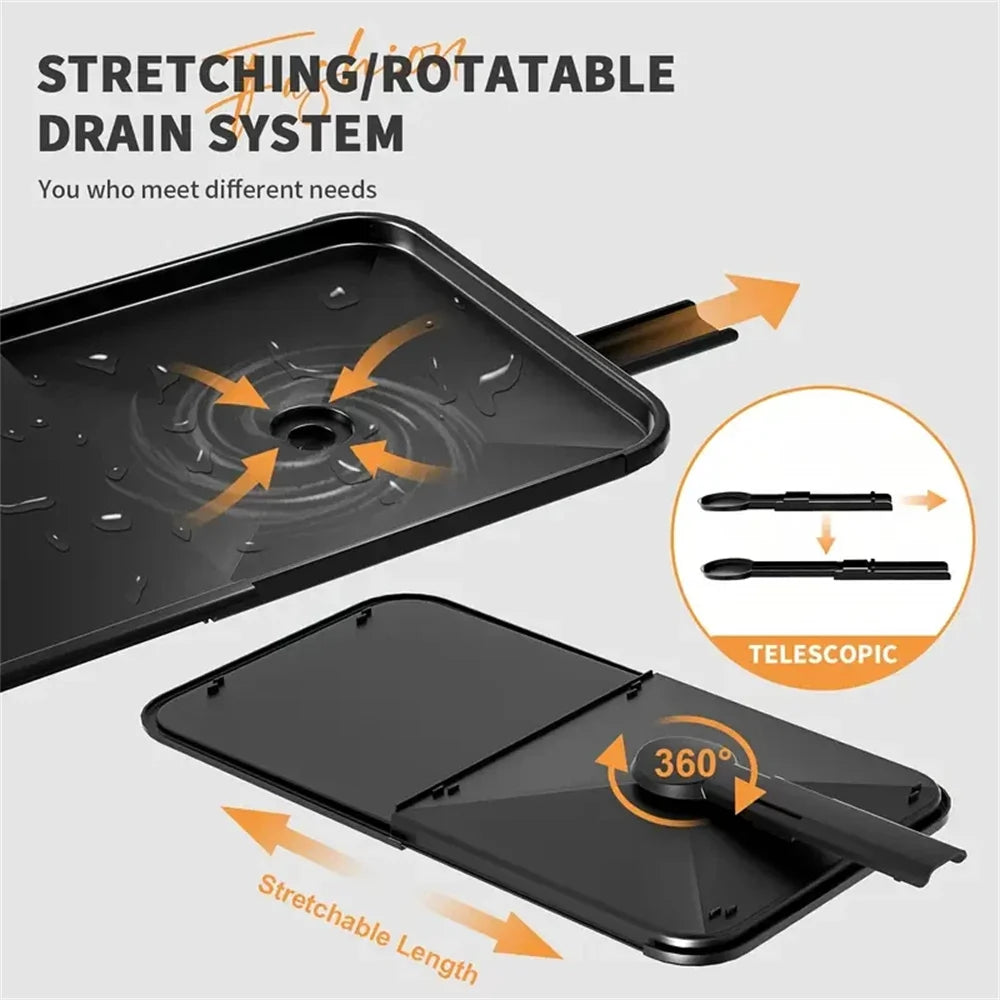 Kitchen Dish Rack Drying Storage with Drain Tableware Storage Rack Drip Tray Cutlery Cup Holder for Kitchen Home