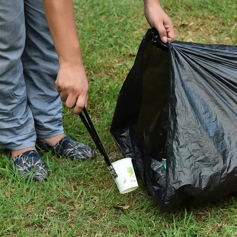 Charcoal Grill Poker Fire Tongs Barbecue Charcoal Tong Stainless Steel Barbecue Tongs Picker Tool Outdoor Camping Cooking Tool