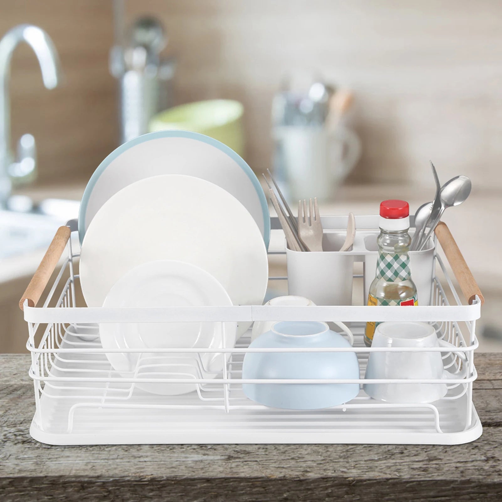 Multifunction Kitchen Dish Drainer Storage Shelf Draining Rack Organizer Dish Drying Rack for Kitchen