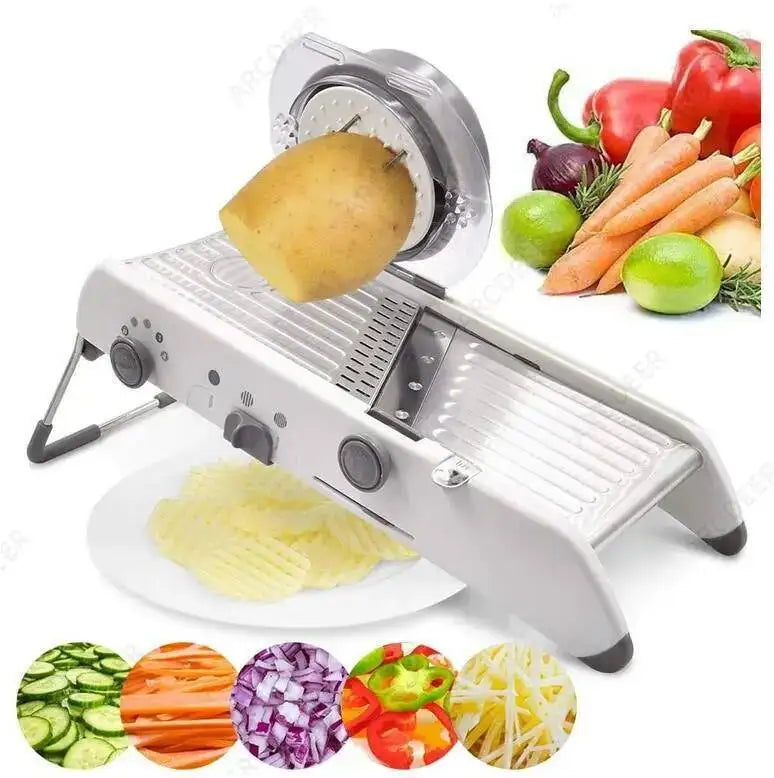 Manual Slicer 18 Type Adjustable Mandoline Cutter Multifunctional Vegetable Grater Stainless Steel Julienner Gadget Kitchen Tool