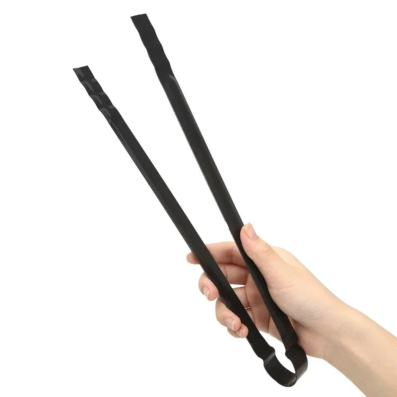 Charcoal Grill Poker Fire Tongs Barbecue Charcoal Tong Stainless Steel Barbecue Tongs Picker Tool Outdoor Camping Cooking Tool