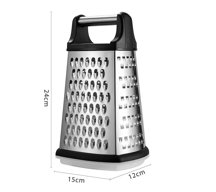 4 Sided Blade Cheese Vegetables Grater Cucumber Slicer Cutter Box Grater Stainless Steel Melon Grater Cutter Potato Grater