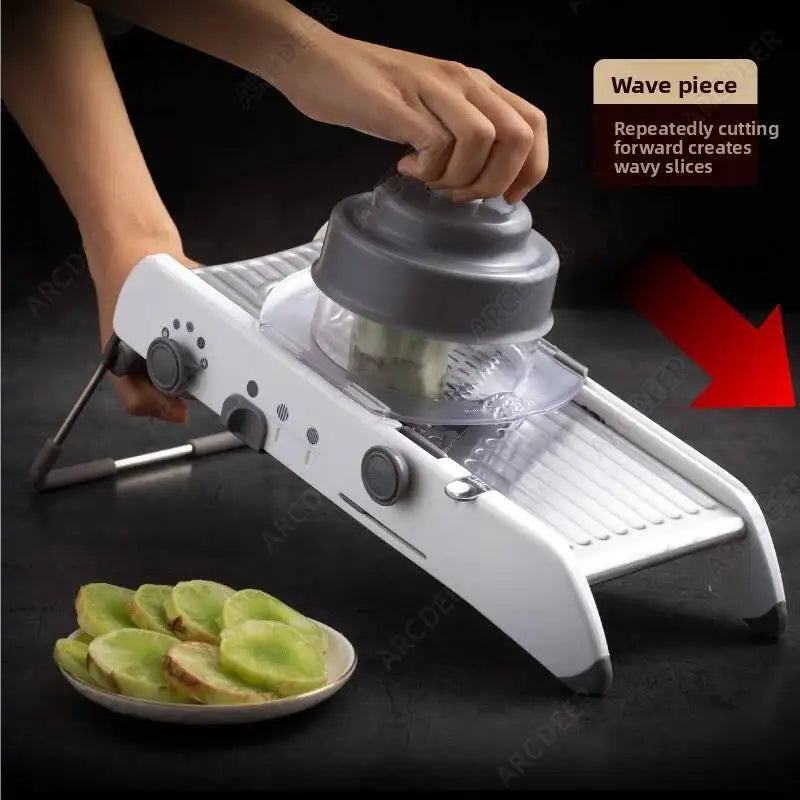 Manual Slicer 18 Type Adjustable Mandoline Cutter Multifunctional Vegetable Grater Stainless Steel Julienner Gadget Kitchen Tool