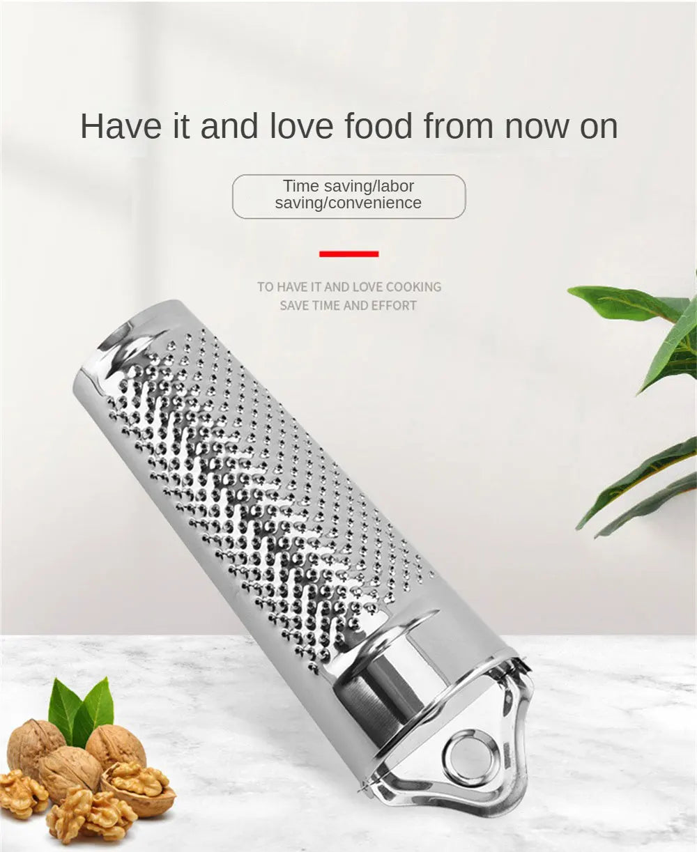 Stainless Steel Versatile Hand Held Nutmeg Citrus Ginger Grater Multifunctional Ginger Garlic Nut Planer Kitchen Accessories