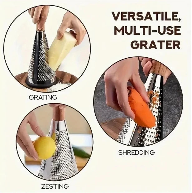 1pc Kitchen Tools Grater Household Cone Melon Slicer Vegetable Slicer Cheese Slicer Multi Functional Slicer Vegetables Graters