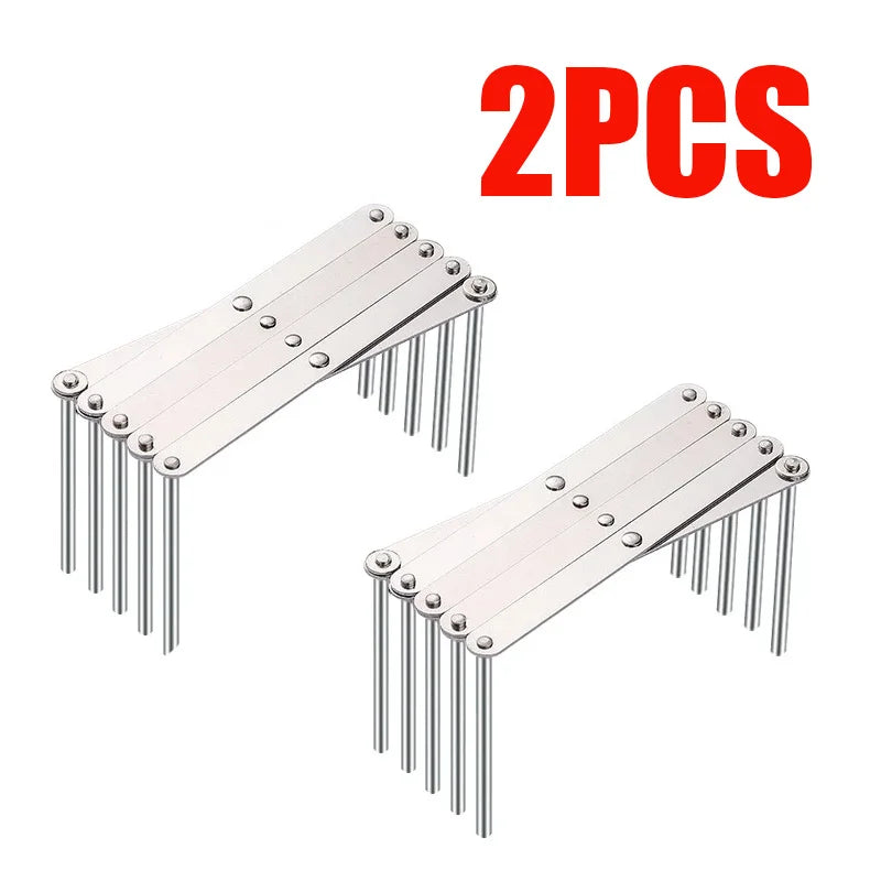 Retractable Storage Rack Space Saving Pot Lid Holder Space-Saving Stainless Steel Plate Dish Rack Heavy Duty For Kitchen Tools