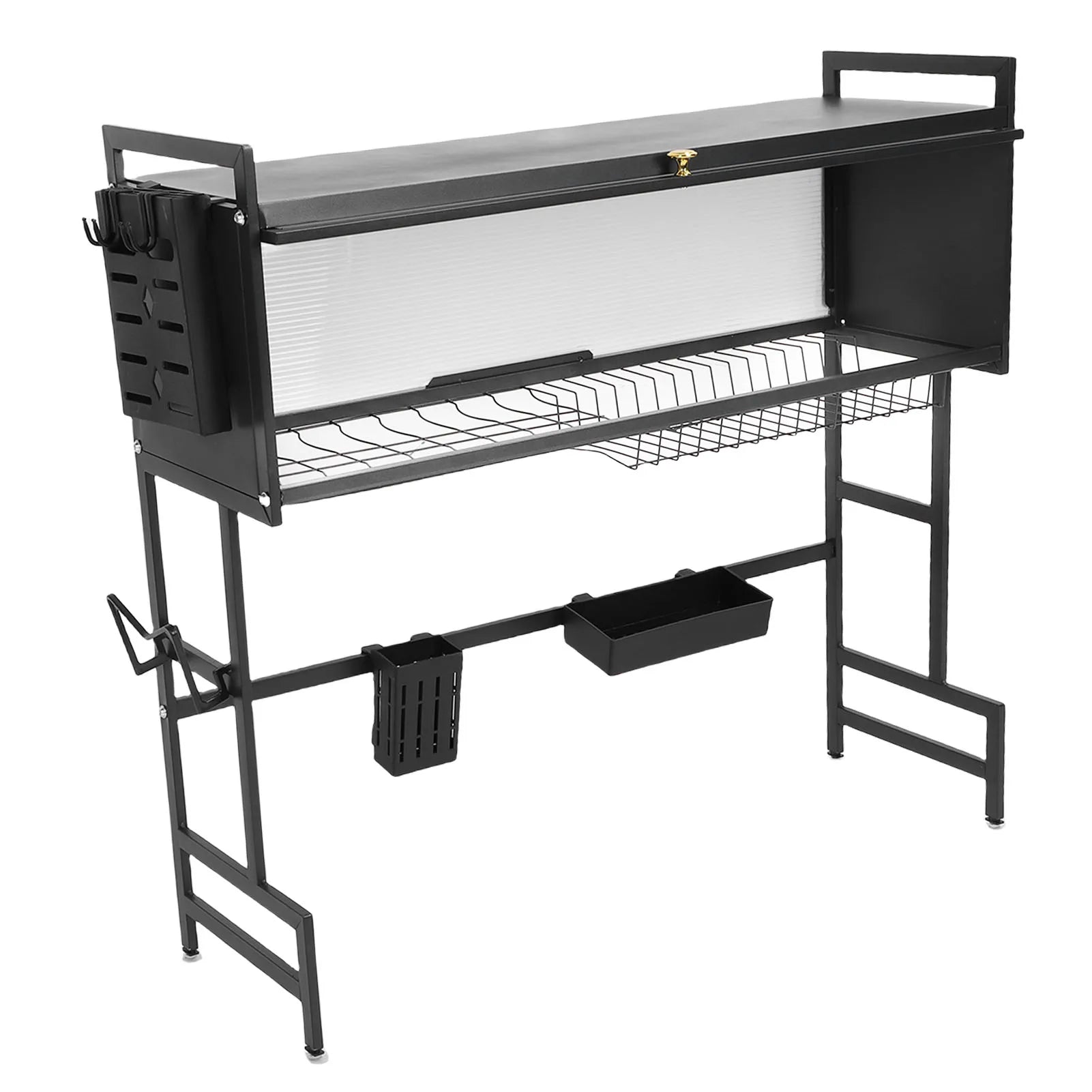 Kitchen Over The Sink Dish Drying Rack Modern Over The Sink Dish Drying Rack Stable Carbon Steel 2 Tier for Sink Countertop