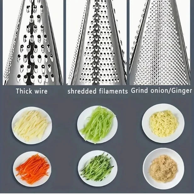 1pc Kitchen Tools Grater Household Cone Melon Slicer Vegetable Slicer Cheese Slicer Multi Functional Slicer Vegetables Graters